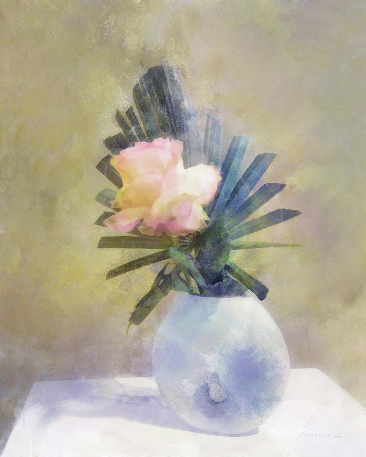 Ikebana Rose Digital Art by Frances Miller