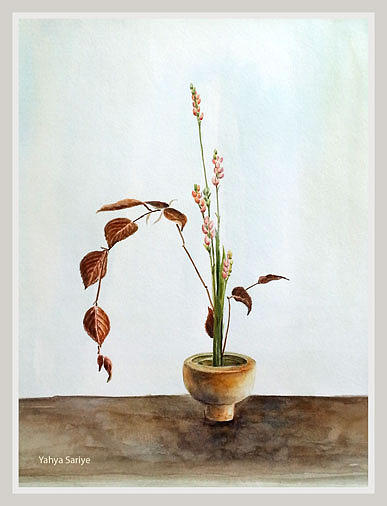 ikebana painting