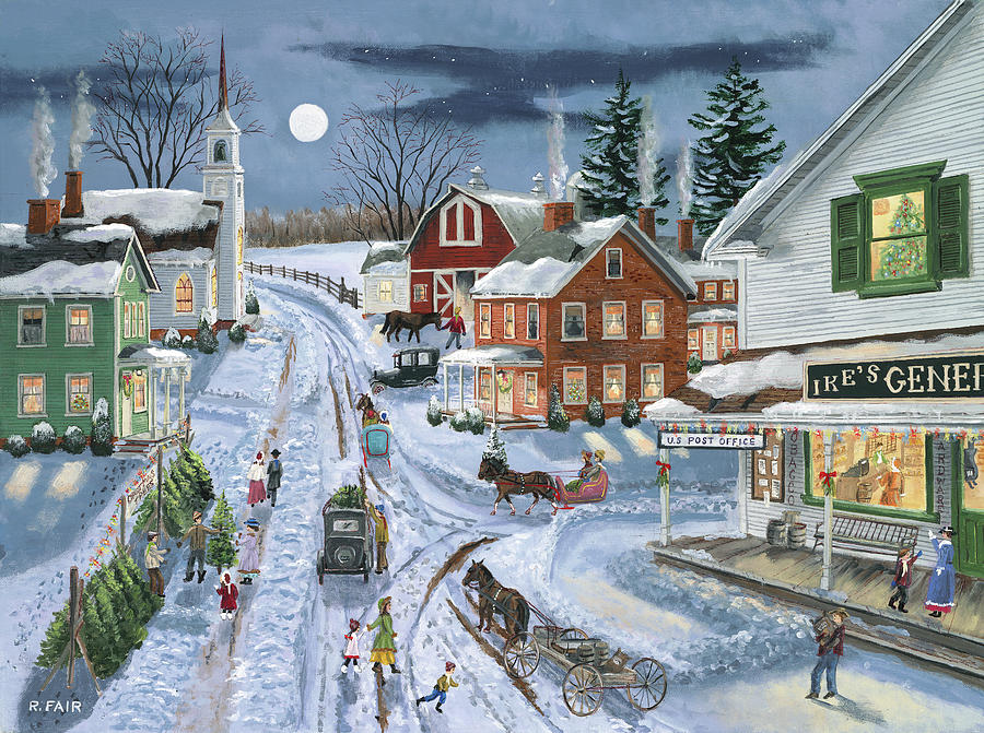 Animal Painting - Ikes General Store by Bob Fair
