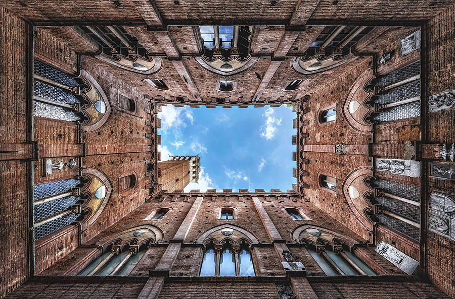 Siena Photograph - Il Palazzo Del Mangia, Siena by Massimo Cuomo