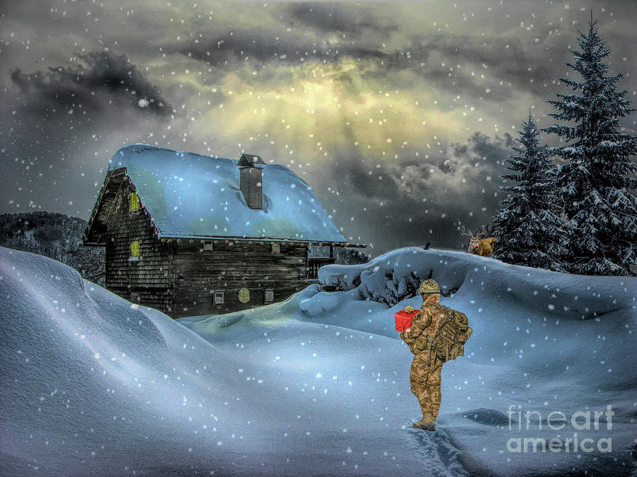 Ill Be Home For Christmas Digital Art