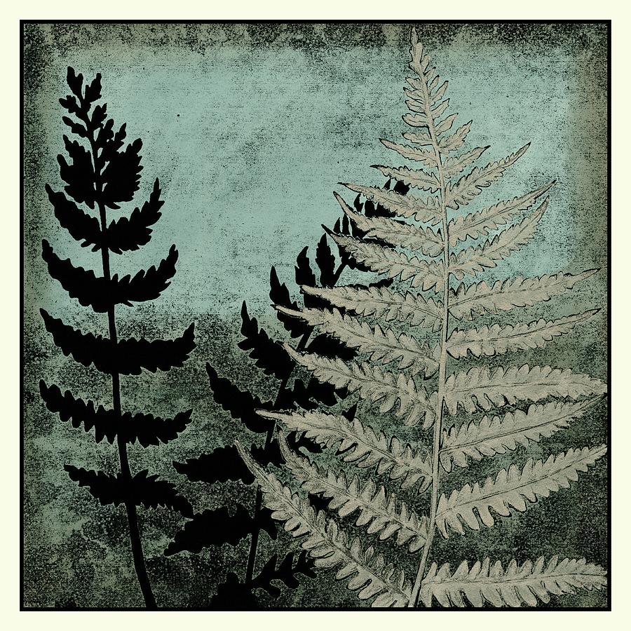 Botanical Painting - Illuminated Ferns V by Megan Meagher