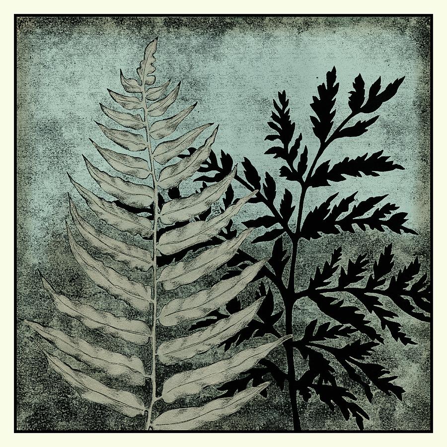 Botanical Painting - Illuminated Ferns Vi by Megan Meagher