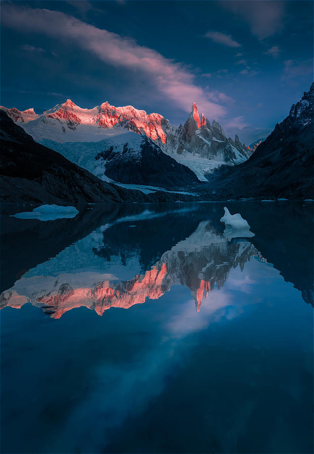 Illuminated Peaks Photograph by Gu And Hongchao