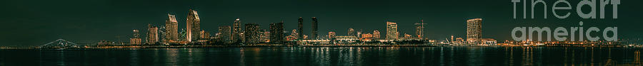 Illuminated Skyline At Night, New York Photograph by Ivan Jimenez