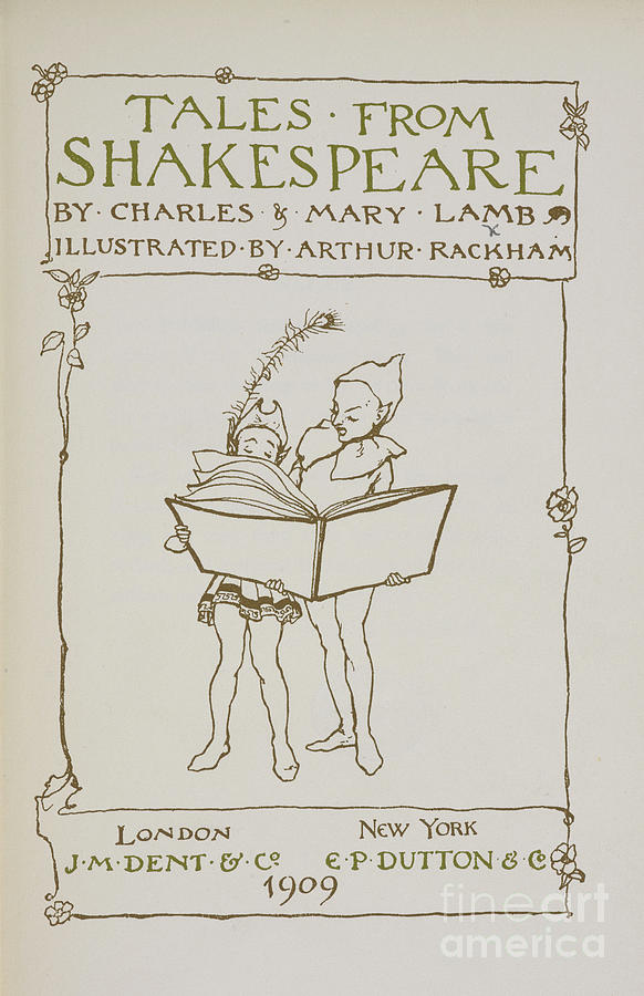 Illustrated Title Page Painting by European School
