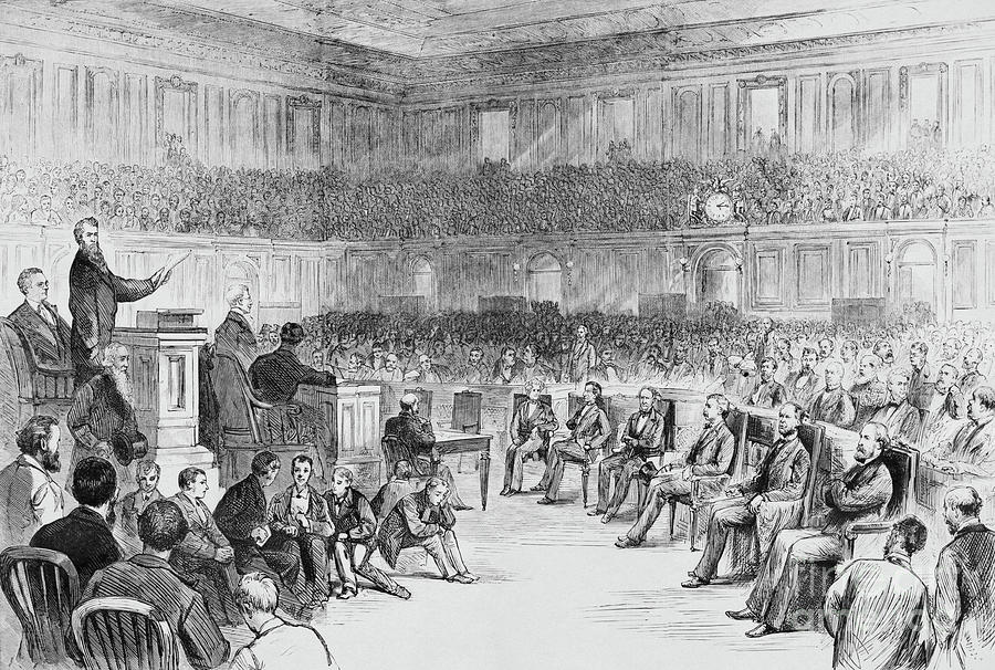 Illustration Depicting Politicians Photograph by Bettmann