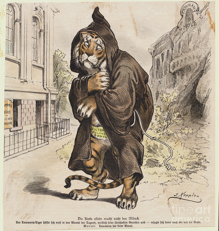 Illustration Depicting Tiger Wearing Photograph by Bettmann