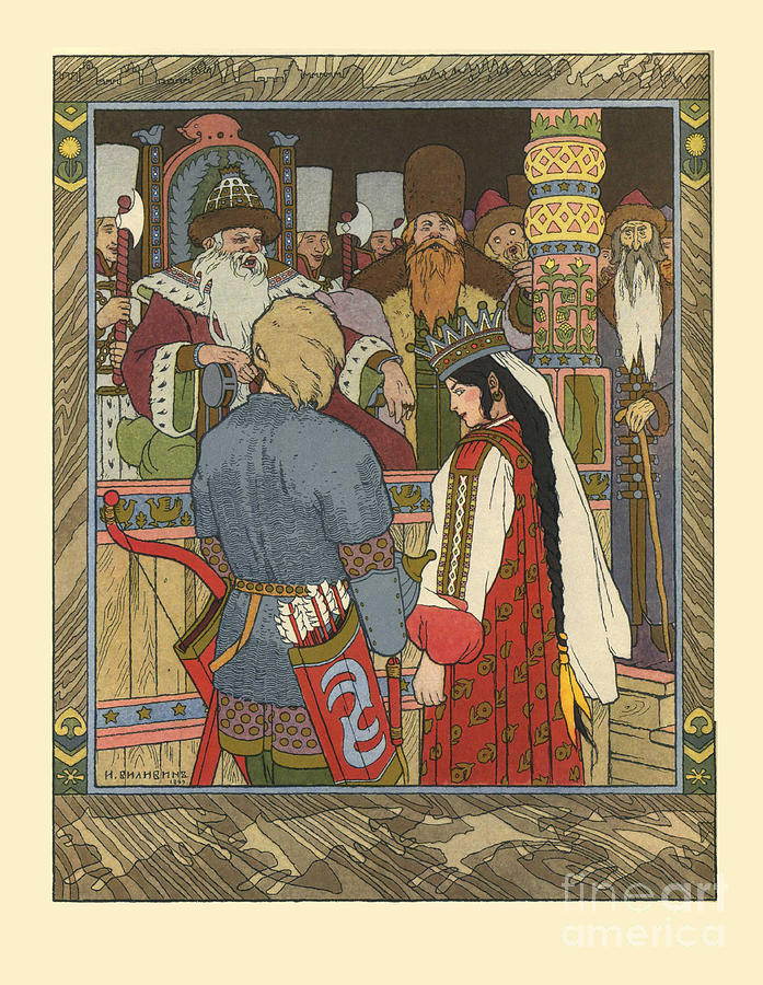 Illustration For The Fairy Tale Of Ivan Drawing by Heritage Images