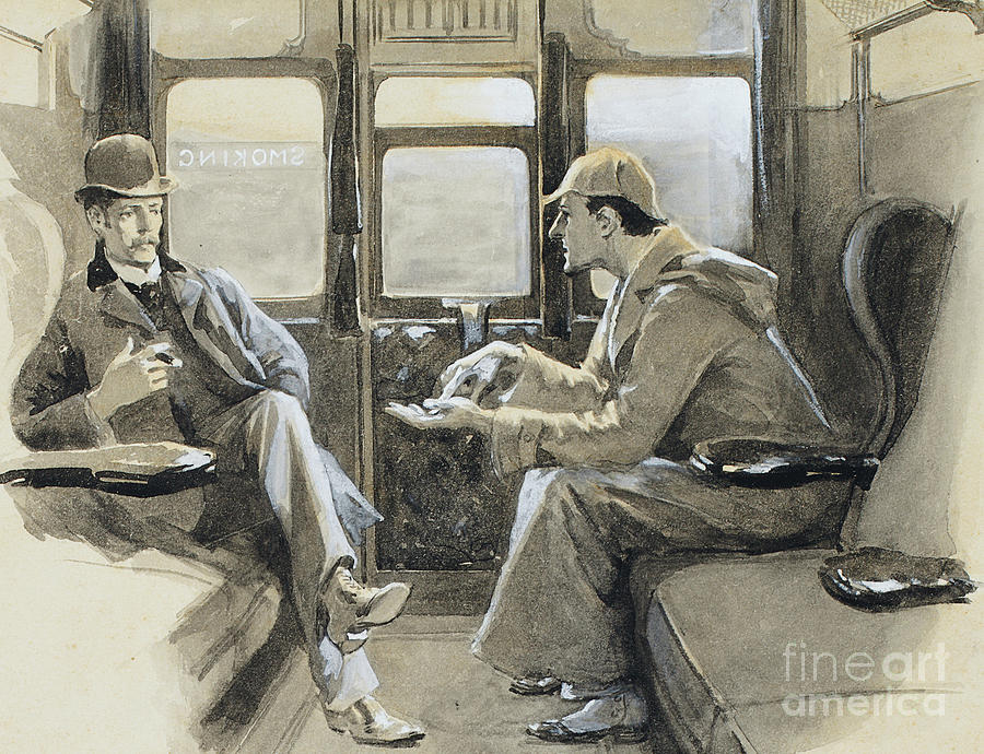 Illustration for the Sherlock Holmes story The Adventure of Silver Blaze Painting by Sidney Paget