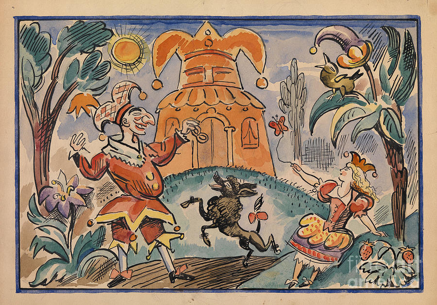Illustration For War Of Petrushka Drawing by Heritage Images