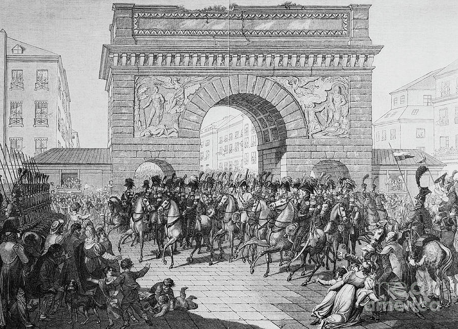 Illustration Of Allies Entering Paris Photograph by Bettmann