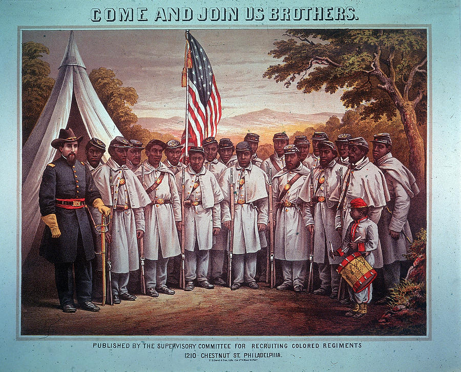 Illustration Of Black Union Regiment Photograph by Kean Collection