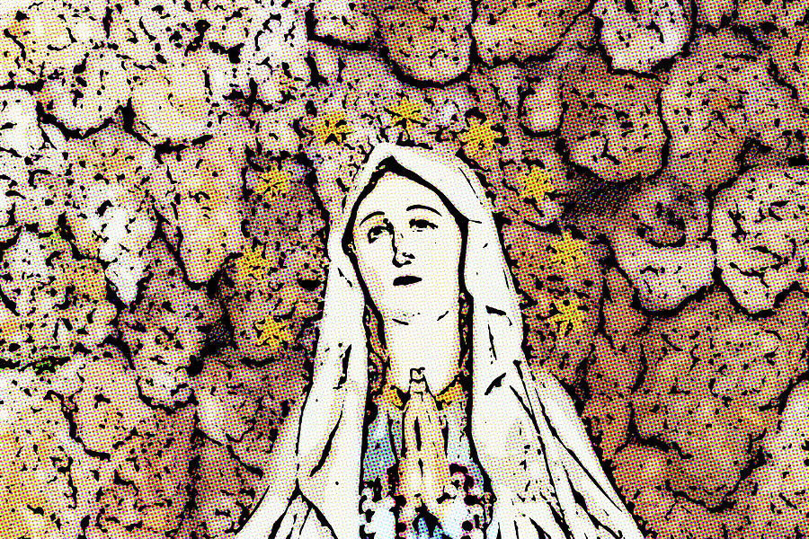 illustration of Blessed Virgin Mary Photograph by Vivida Photo PC