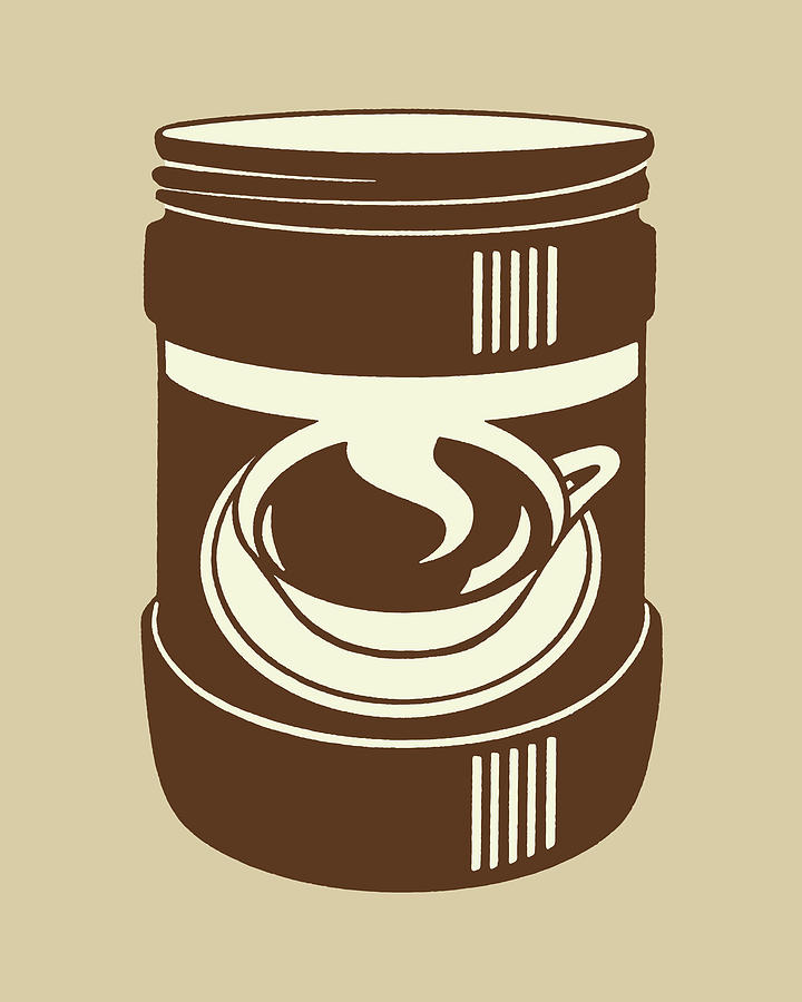 Coffee Drawing - Illustration of box of coffee by CSA Images