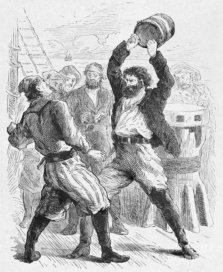 Illustration Of Captain Kidd Hitting Photograph by Bettmann