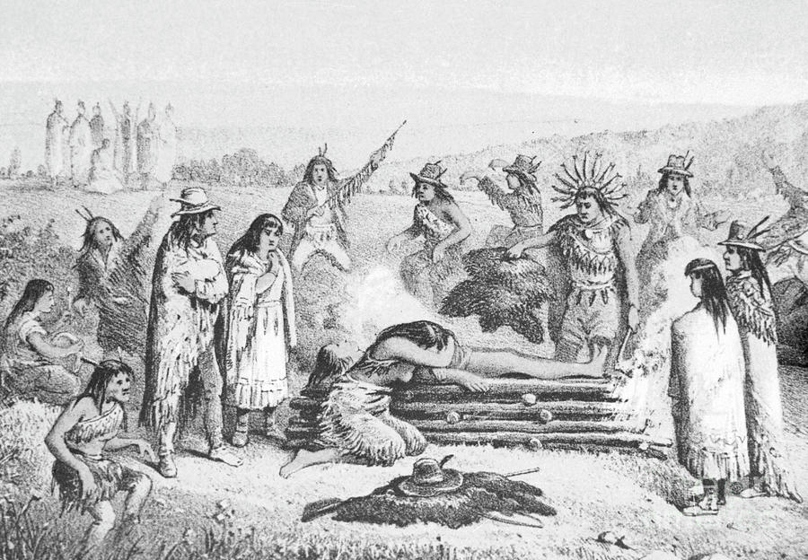 Illustration Of Early Native Americans Photograph by Bettmann