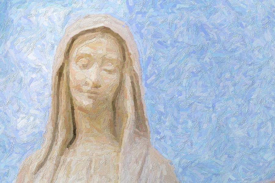 illustration of Our Lady of Medjugorje Photograph by Vivida Photo PC