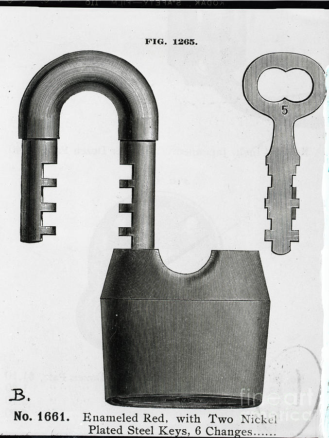 Illustration Of Padlock & Key Photograph by Bettmann