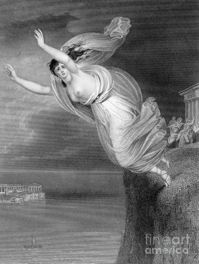 Illustration Of Sappho Jumping Photograph by Bettmann