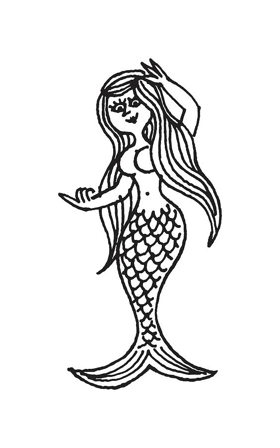 How To Draw The Little Mermaid (with free printable) - Fun Money Mom