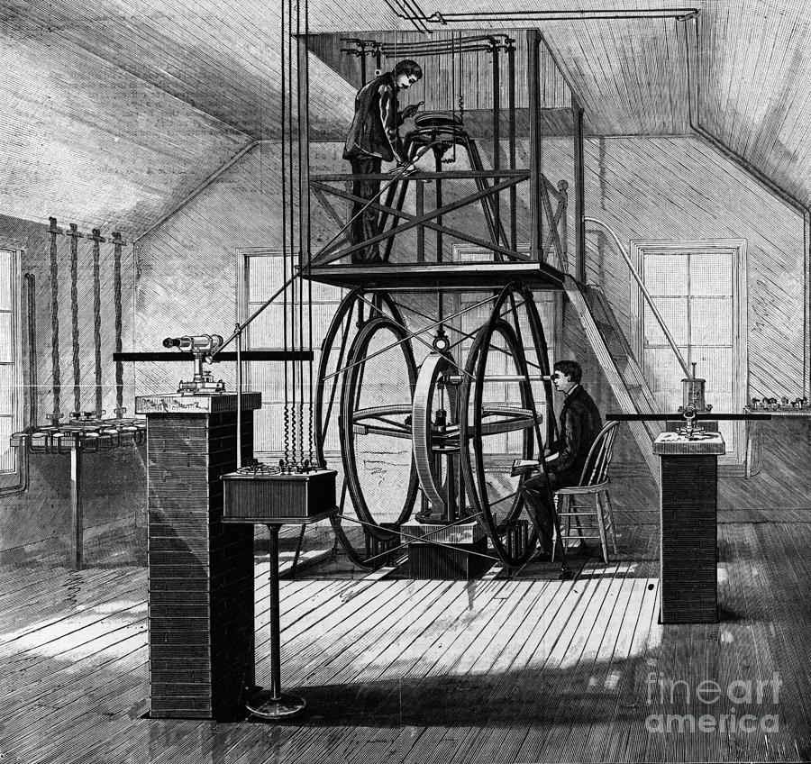 Cornell University Photograph - Illustration Of Tangent Galvanometer by Bettmann