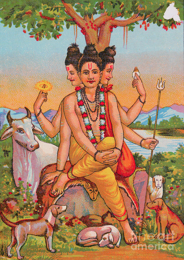 Illustration Of The Hindu Trinity Photograph by Bettmann