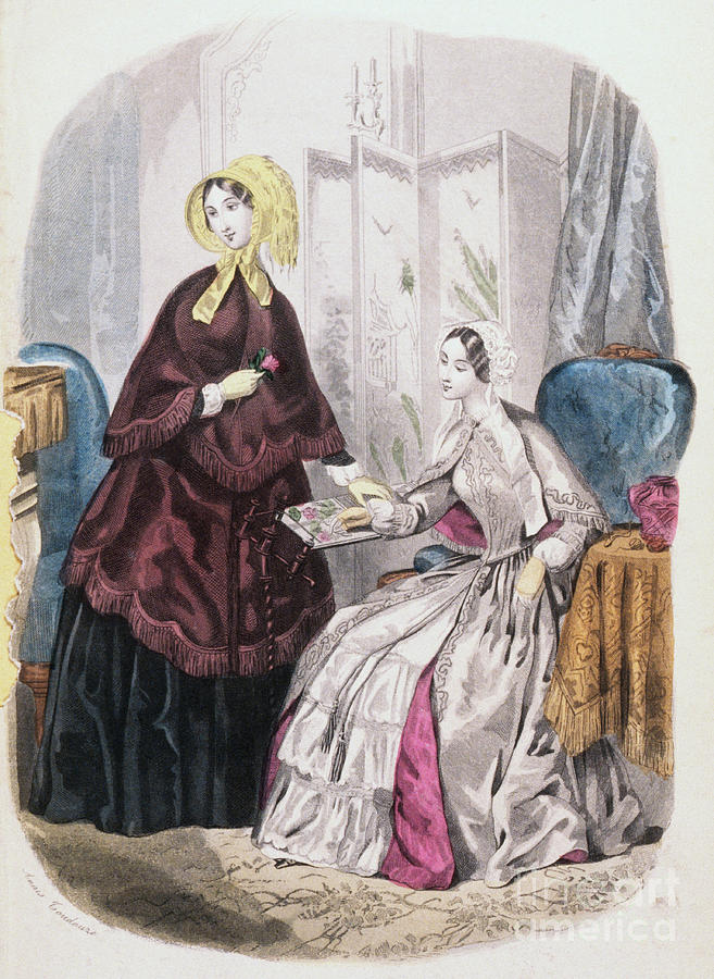 Illustration Of Women Wearing French Photograph by Bettmann