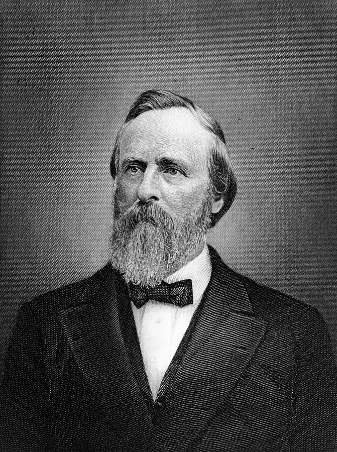 Illustration Portrait Rutherford B Photograph by Vintage Images - Pixels