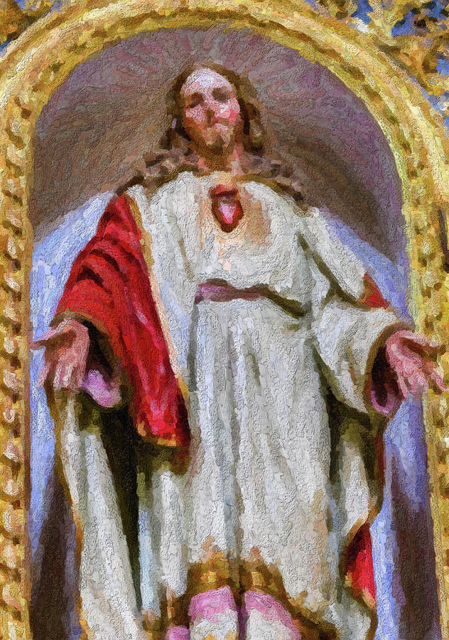 ILLUSTRATION Sacred Heart of Jesus Christ Photograph by Vivida Photo PC