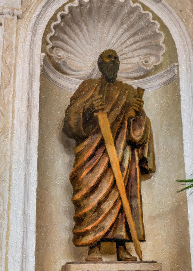illustration statue of Saint Paul Photograph by Vivida Photo PC