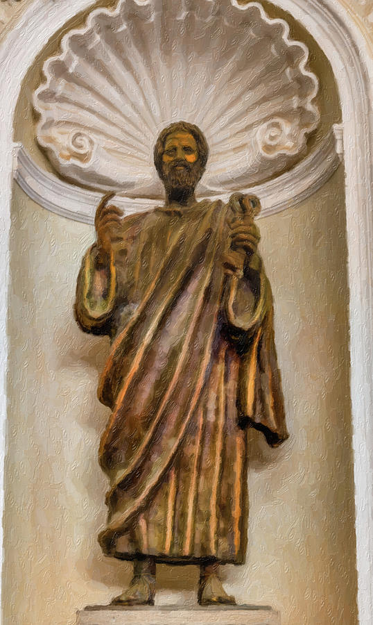 illustration statue of Saint Peter Photograph by Vivida Photo PC
