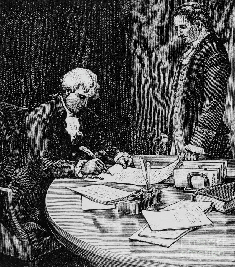 Illustration With Thomas Jefferson Photograph by Bettmann