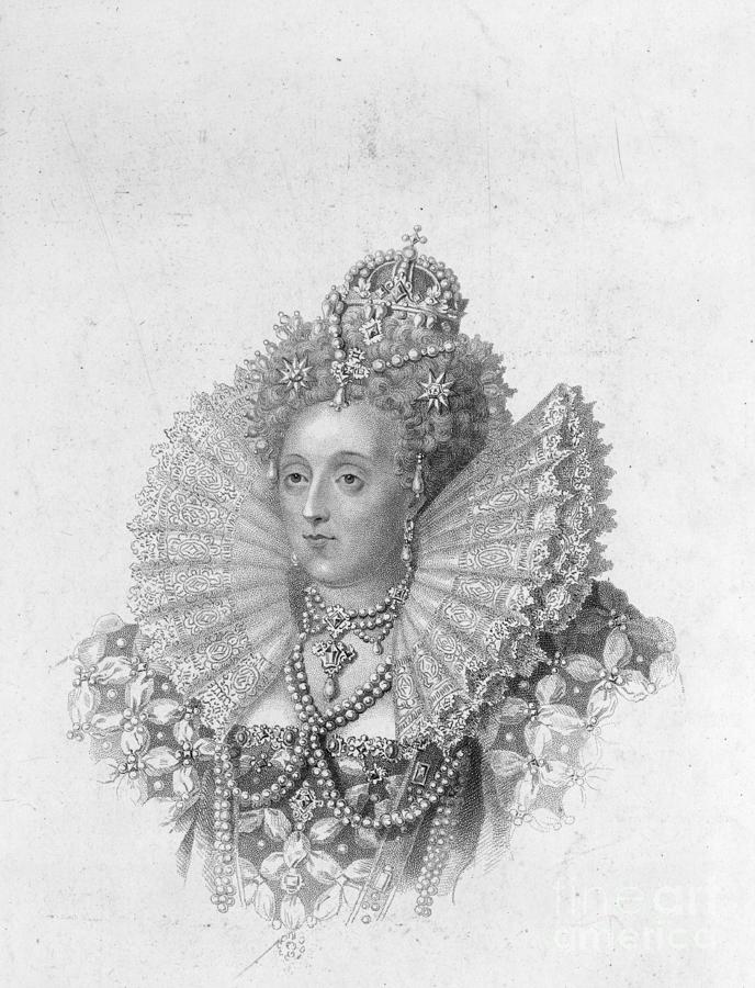 Illustrative Portrait Of Queen by Bettmann