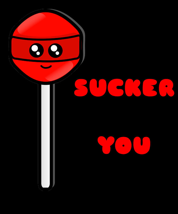 Im A Sucker For You Cute Lollipop Pun Digital Art by DogBoo - Fine Art ...