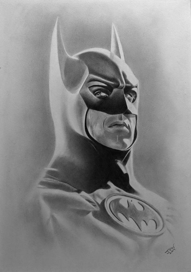 The Dark Knight Drawing - Im Batman by JPW Artist