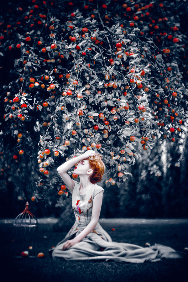 Apple Photograph - Im Eve In The Garden Of Eden by Ruslan Bolgov (axe)