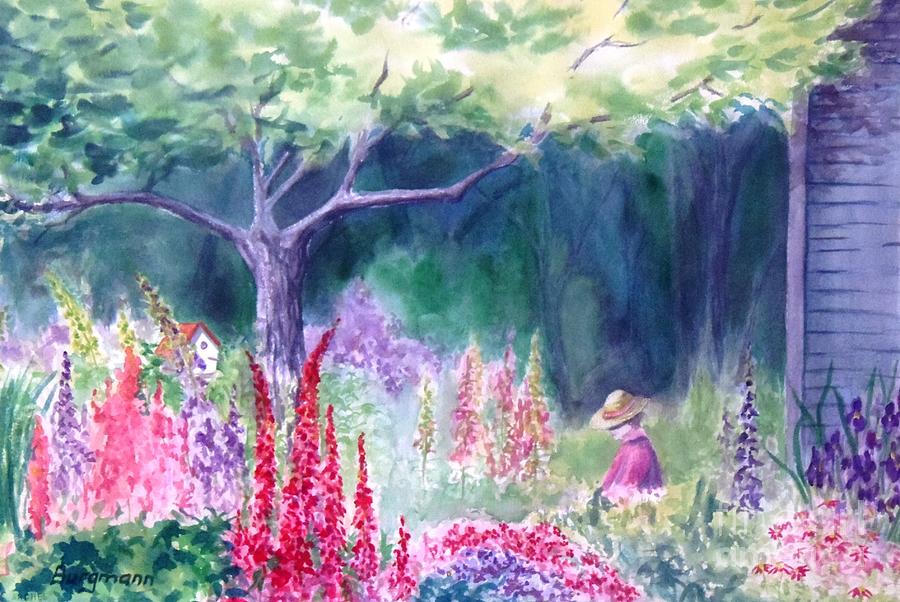 Im in the Garden Painting by Petra Burgmann