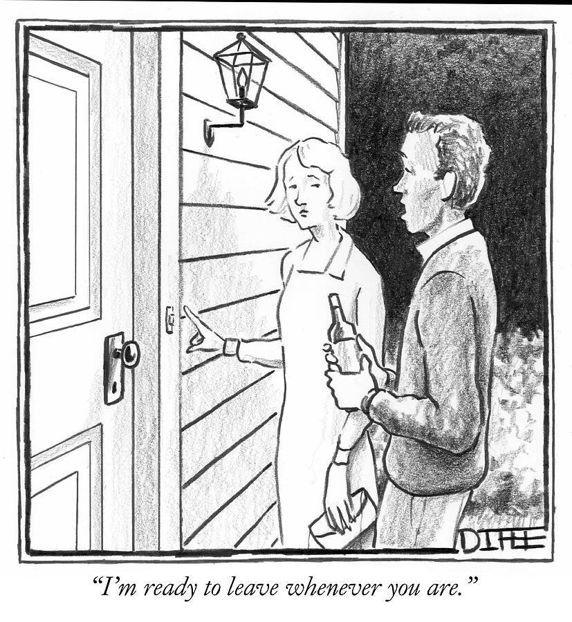 Im Ready To Leave Whenever You Drawing by Matthew Diffee Im Ready To Leave Whenever You Drawing by Matthew Diffee