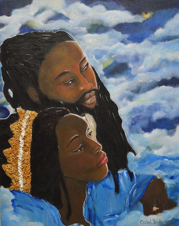 Im with you Painting by Carmel Joseph