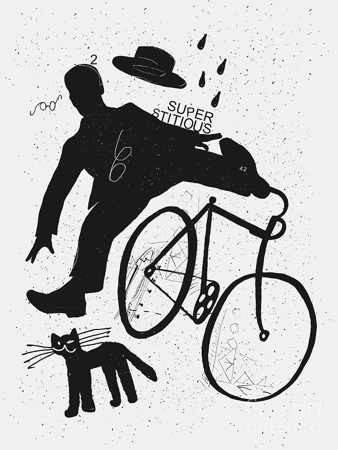 Stupid Digital Art - Image Of A Cyclist Who Was Scared Of A by Dmitriip Stupid Digital Art - Image Of A Cyclist Who Was Scared Of A by Dmitriip