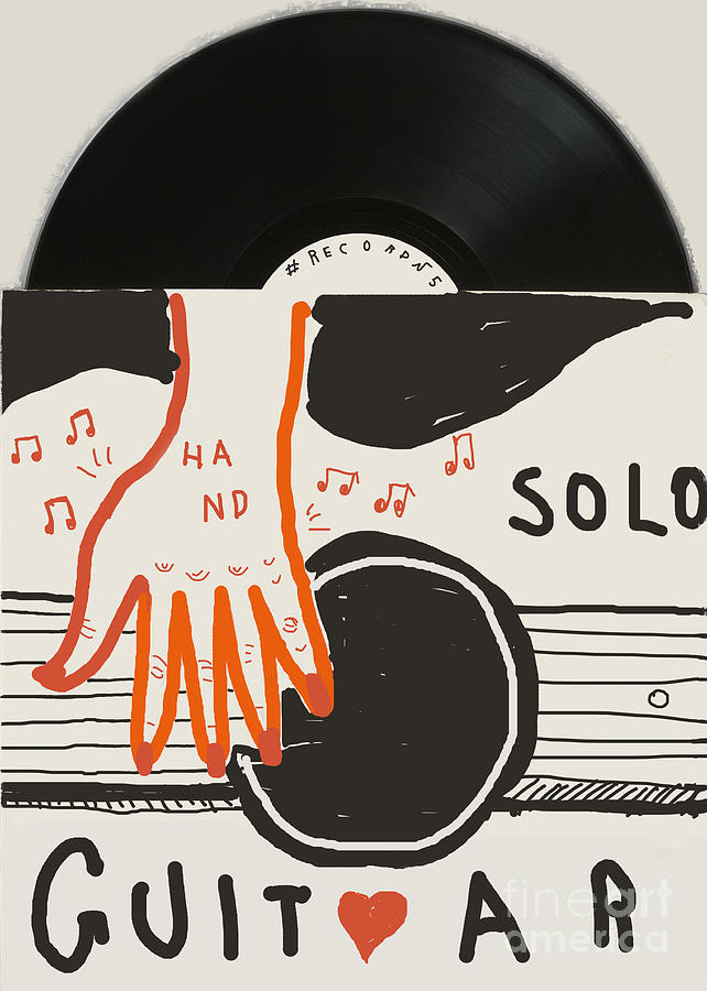 Retro Style Digital Art - Image Of An Old Vinyl Record Music by Dmitriip Retro Style Digital Art - Image Of An Old Vinyl Record Music by Dmitriip