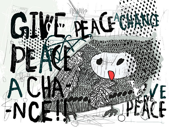 Lettering Digital Art - Image Of An Owl by Dmitriip Lettering Digital Art - Image Of An Owl by Dmitriip