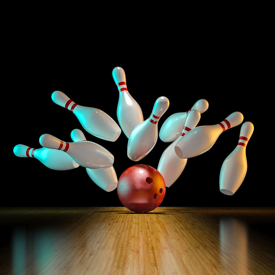 Image Of Bowling Action Photograph by Gualtiero Boffi - Fine Art America