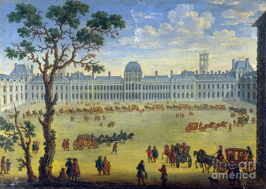 Imaginary View Of The Tuileries, 17th Drawing by Print Collector