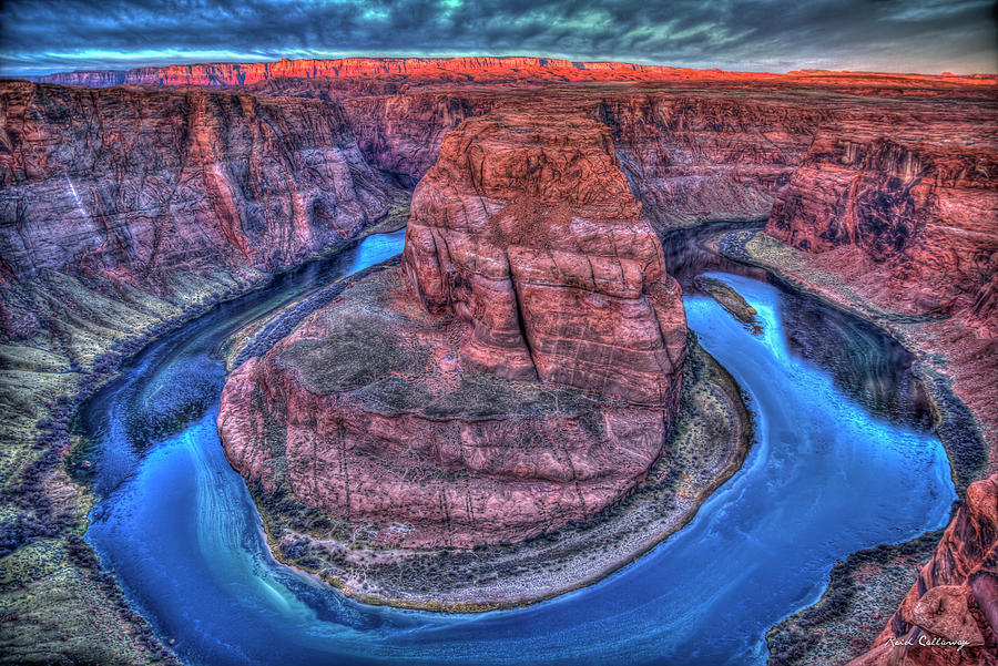 Imagine Horseshoe Bend Grand Canyon National Park Landscape Overlook Art Photograph by Reid Callaway