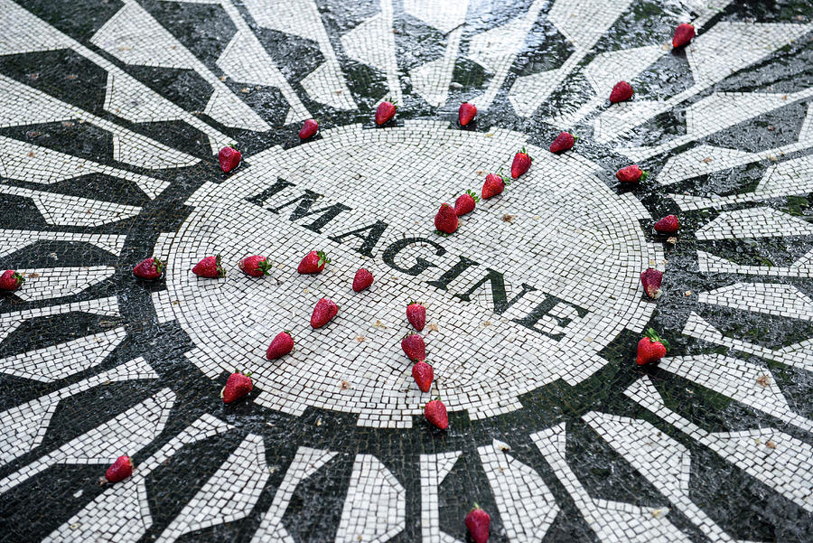 Imagine Memorial, Central Park, Nyc Digital Art by Colin Dutton