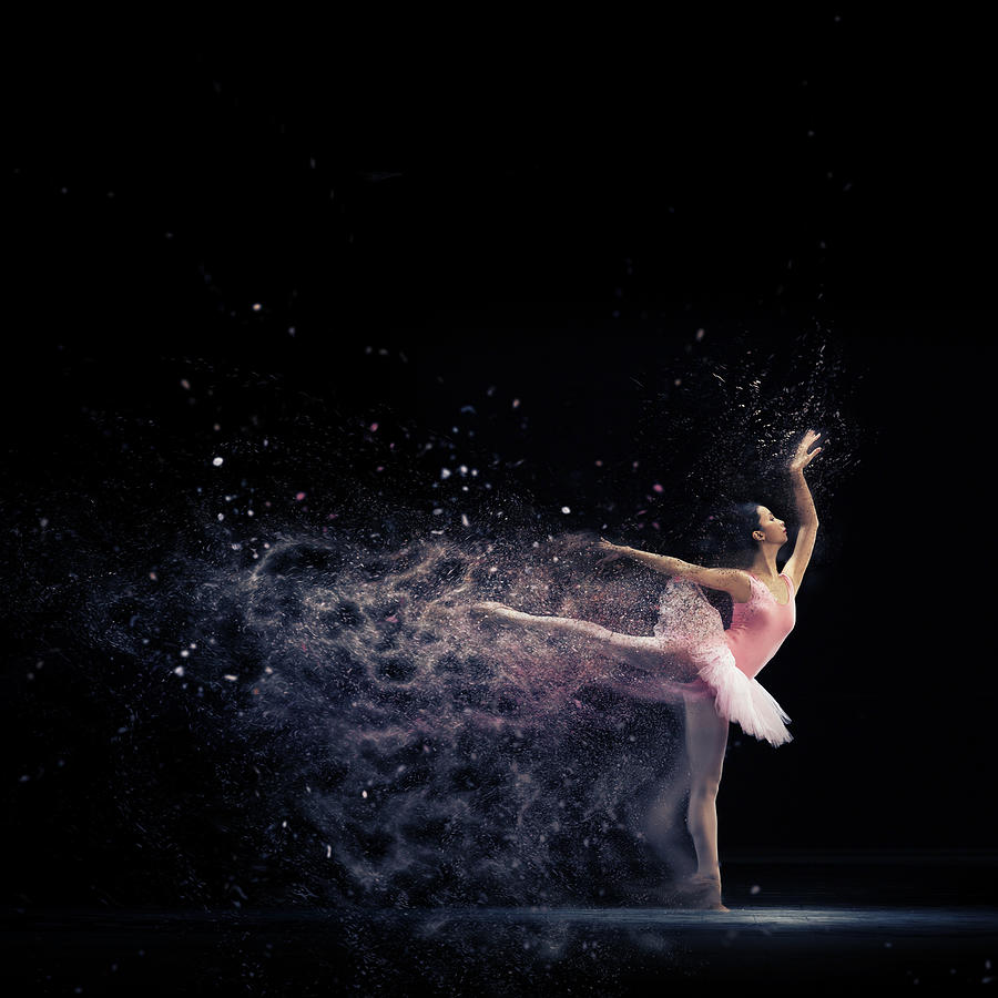 Ballerina Photograph - Imagining Sakura by Arwan Mauriattama