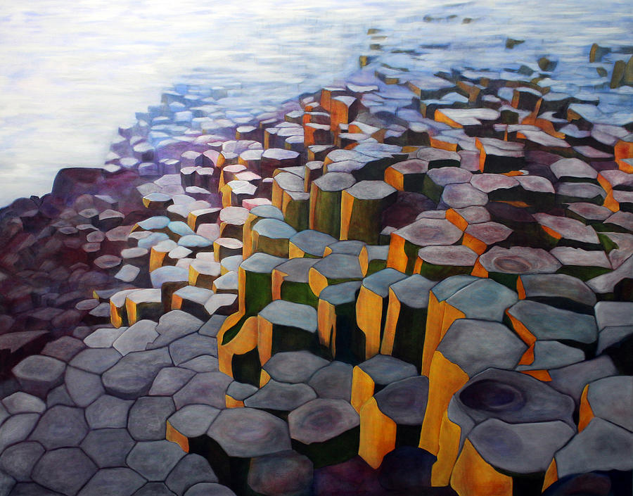 Giant's Causeway Painting - Imbued Wonder by Christine Migala