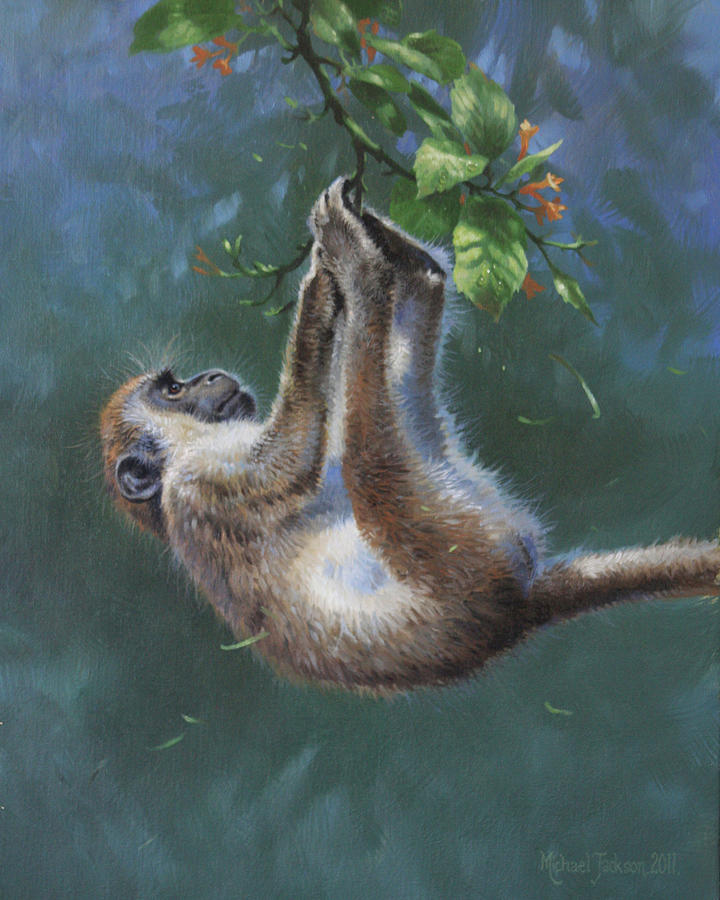 Monkey Painting - Img_9311 by Michael Jackson